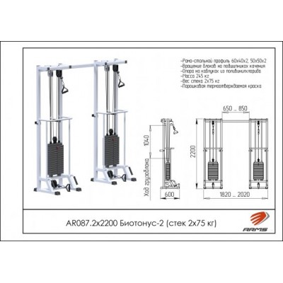 Биотонус-2 (стек 2х75кг) AR087