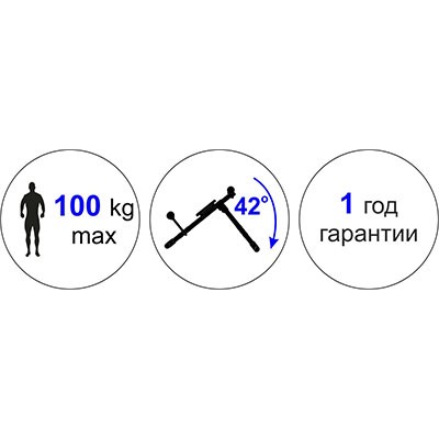 Скамья универсальная для пресса и мышц спины Starter